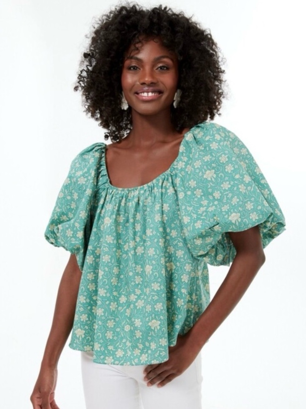 Tuckernuck Hyacinth House Emmy Cotton Floral Blouse New Small